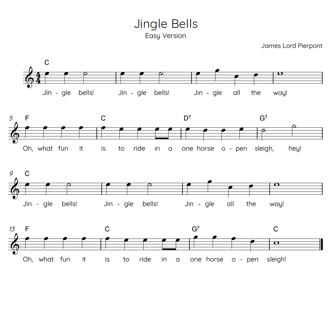 jingle-bells-easy-version-sheet-music-1 | Resound School of Music